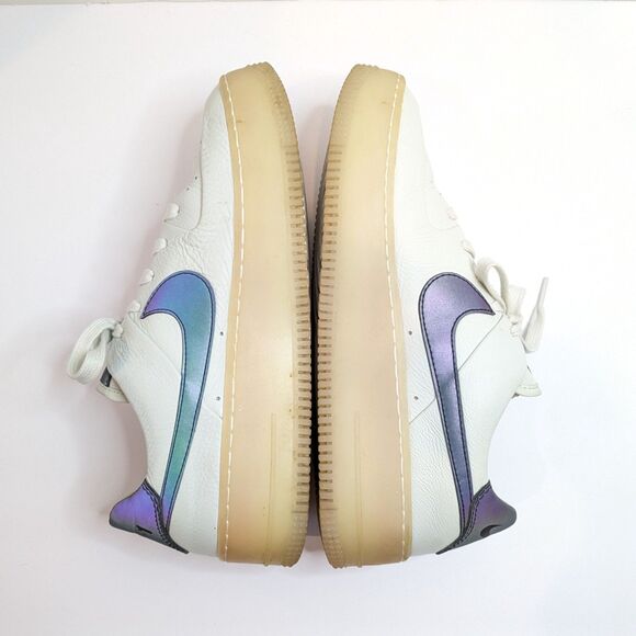 Nike AF1 Sage Low Spruce Aura Leather AR5409-003 Women 10 / Men 8.5 Iridescent - Picture 8 of 12